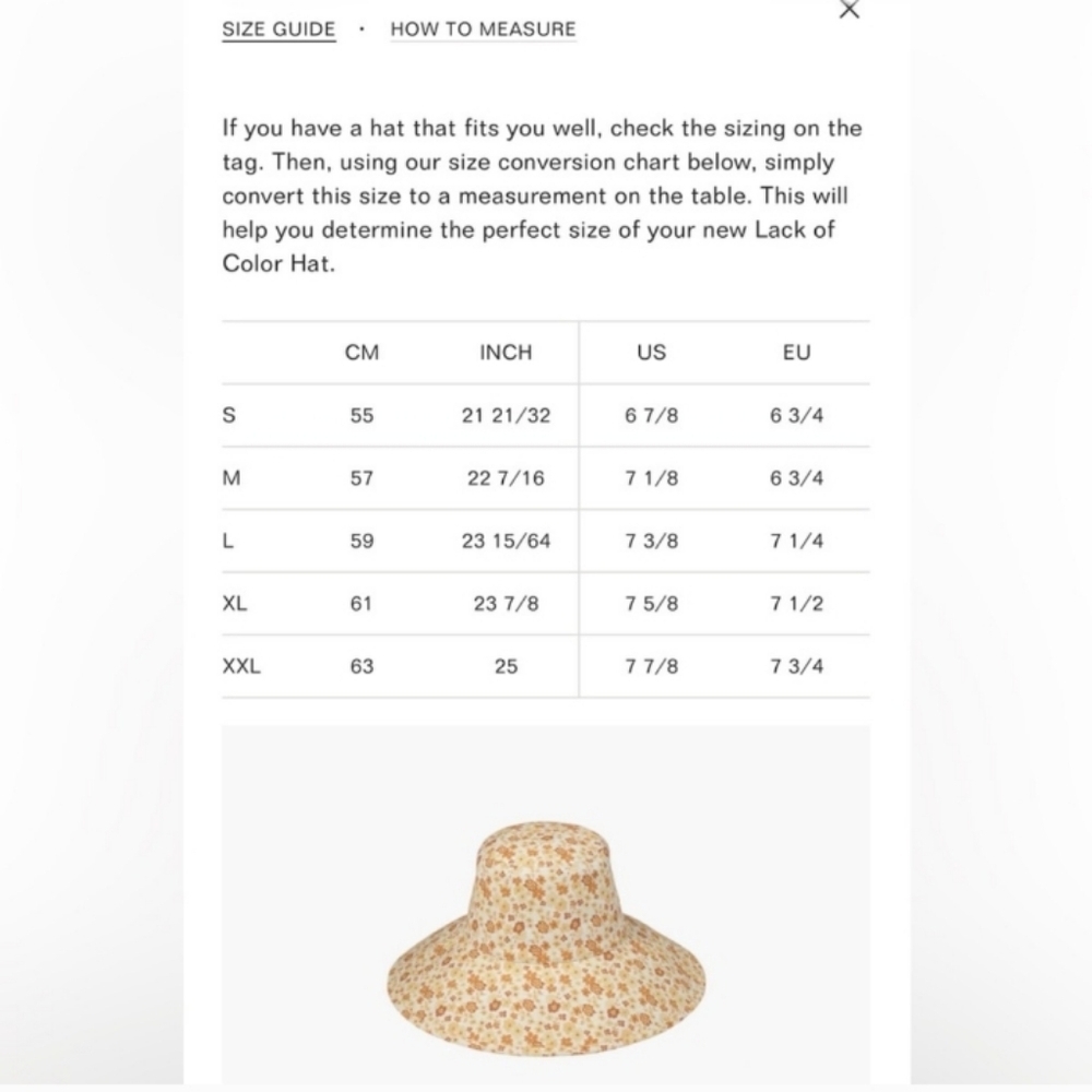 Floral Women's Sun Hat - Cream and Orange - Picture 5 of 9